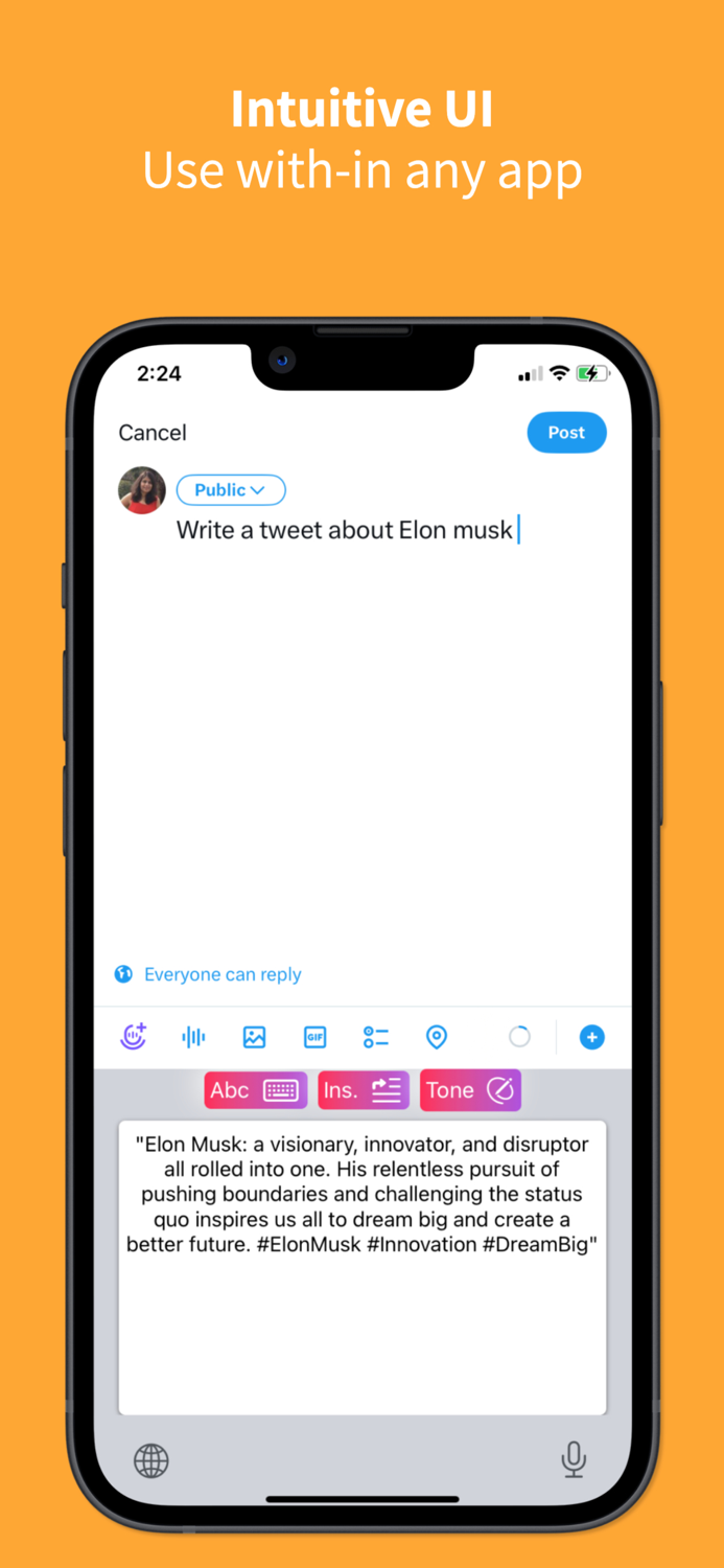 Minimalist AI Keyboard
