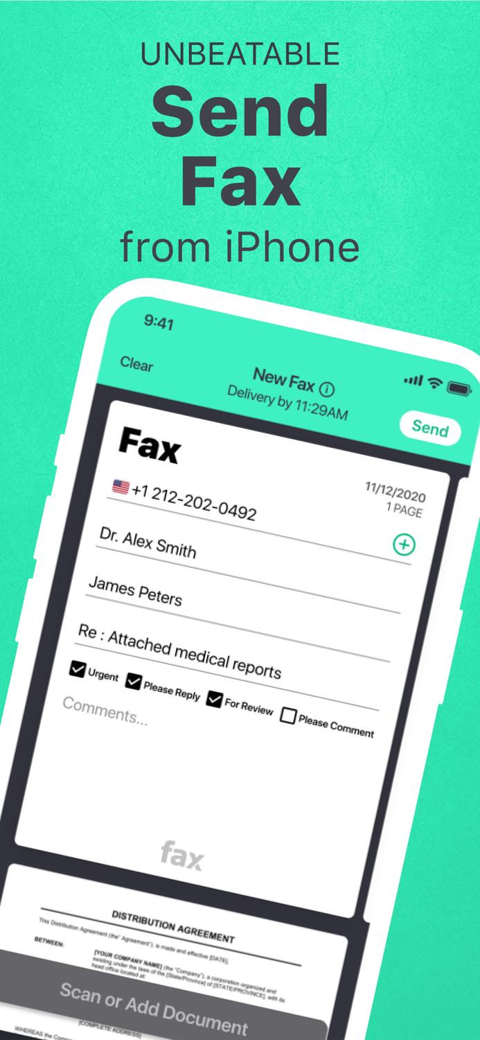 Fax from iPhone Fax Ad Free