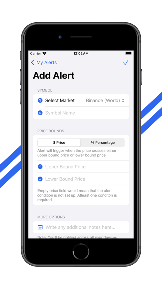 #2. Crypto Price Alerts & Widgets (iOS) By: Manmeet Tuteja