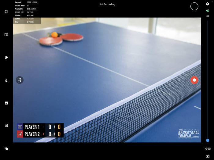 BT Table Tennis Camera