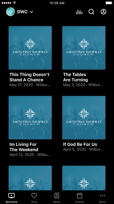 Destiny World Church Screenshot