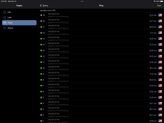 Network Analyzer: net tools iPad app afbeelding 5