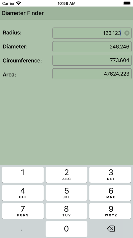 #1. Diameter Finder - Circle Calc (iOS) 由: Krzysztof Gwiazda