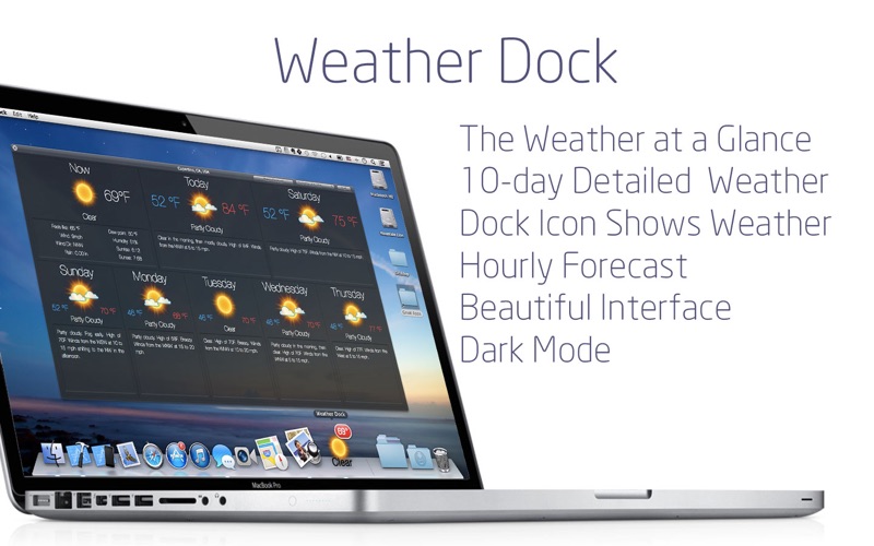 Weather Dock：1時間毎の天気予報 screenshot1