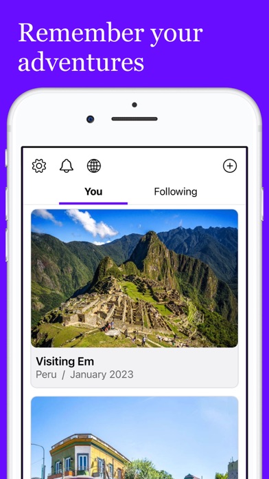 Trips 3 - Travel Journal Screenshot