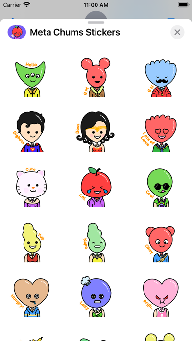 Meta Chums Stickers Screenshot