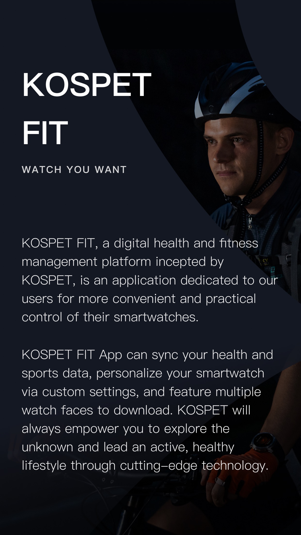Screenshot do app KOSPET FIT