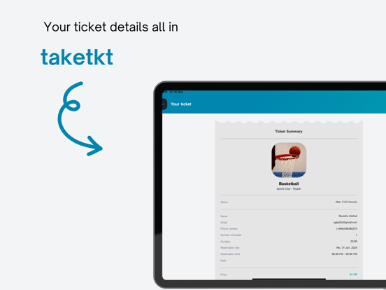 taketkt iPad screenshot 4 - Lifestyle app