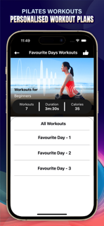 Pilates Fitness Yoga Workouts screenshot 9