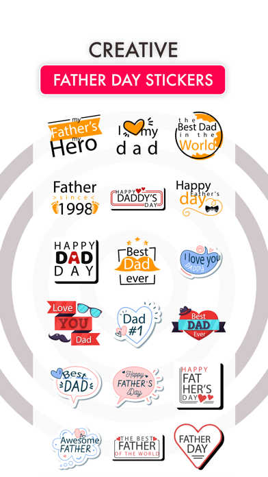 Funny Father's Day Stickers Screenshot