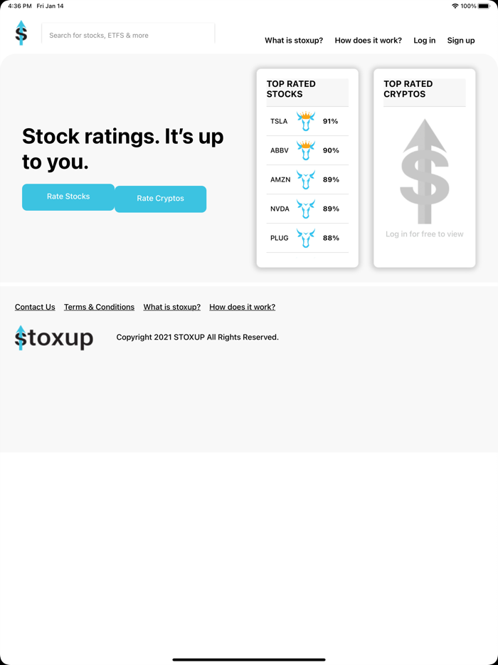 Stoxup Stock and Crypto Ratings