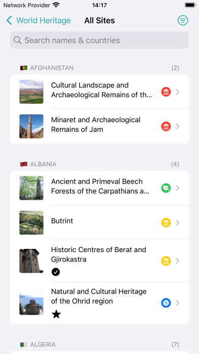 UNESCO World Heritage Sites Screenshot