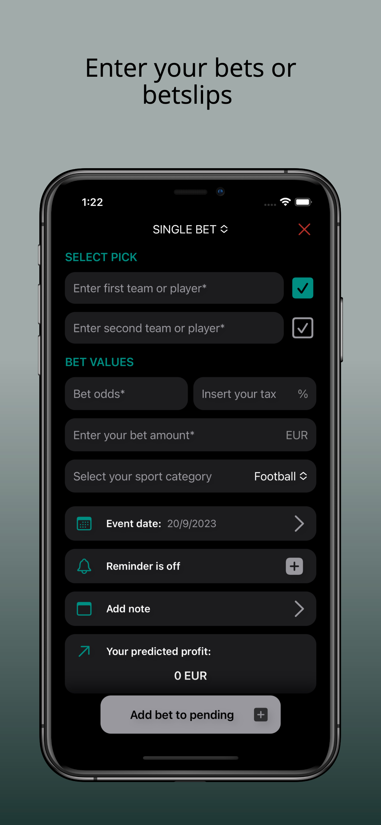 BetTracker - bets analyzer