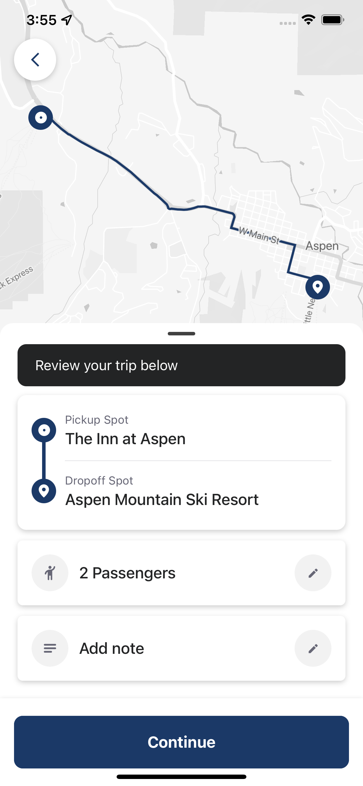 Inn at Aspen Shuttle