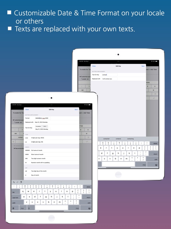 Screenshot #6 pour Date & Time Keyboard