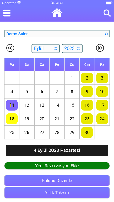 Salon-Takip Online Screenshot