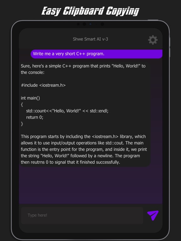 Shwe Smart AI iPad screenshot 4 - Productivity app