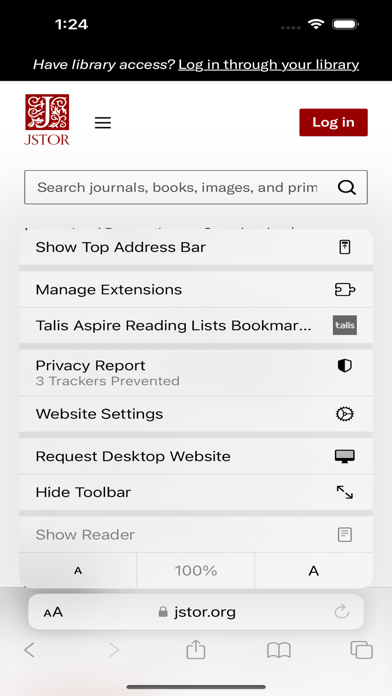 Talis Bookmarking Screenshot
