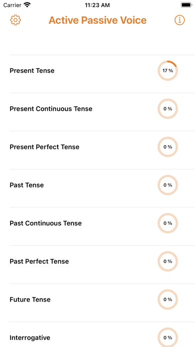 Screenshot #1 pour Grammar: Active Passive Voice