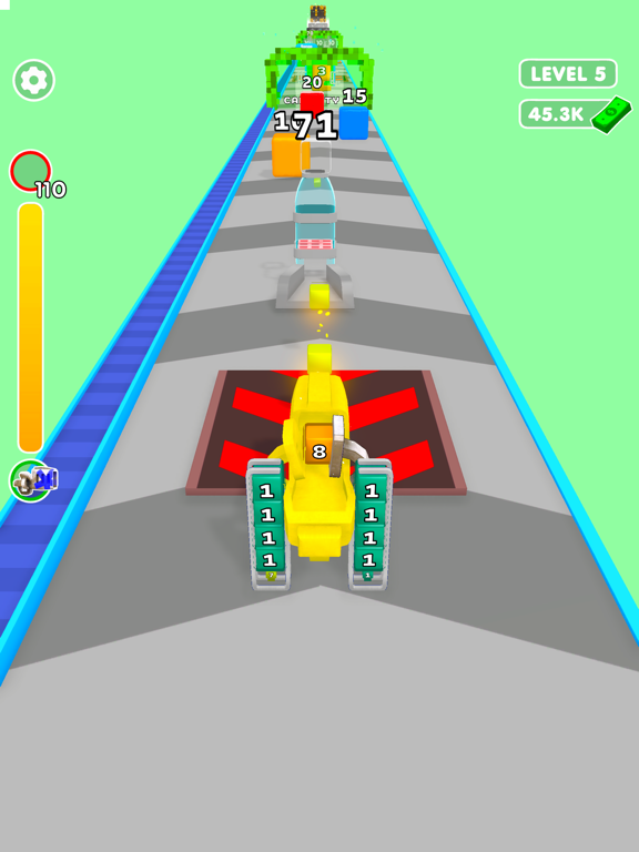 Screenshot #6 pour Cube Gun Rush 3D
