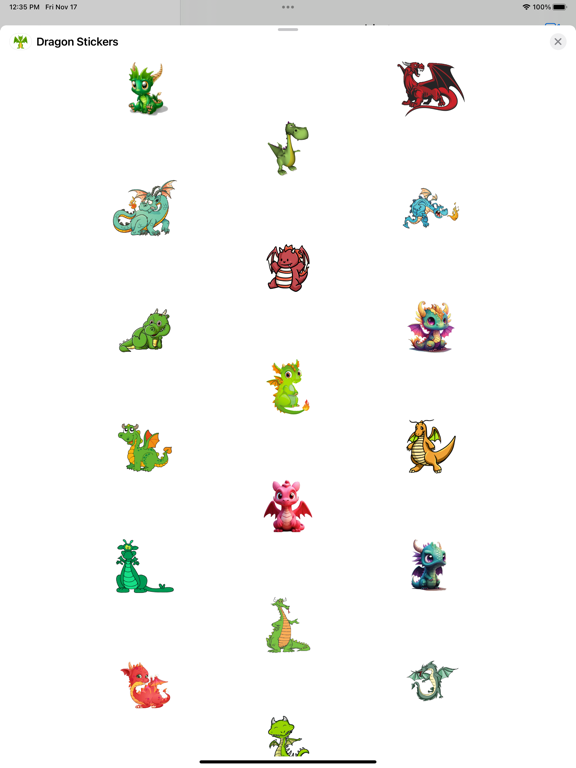 Screenshot #4 pour Dragon Stickers