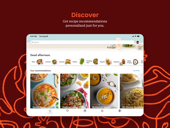 Yummly Recipes & Meal Planning iPad app afbeelding 1