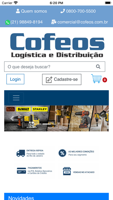 Cofeos Site Screenshot