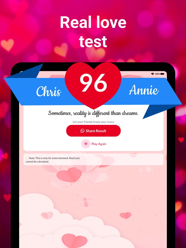 Love Tester: Real Love Test on the App Store