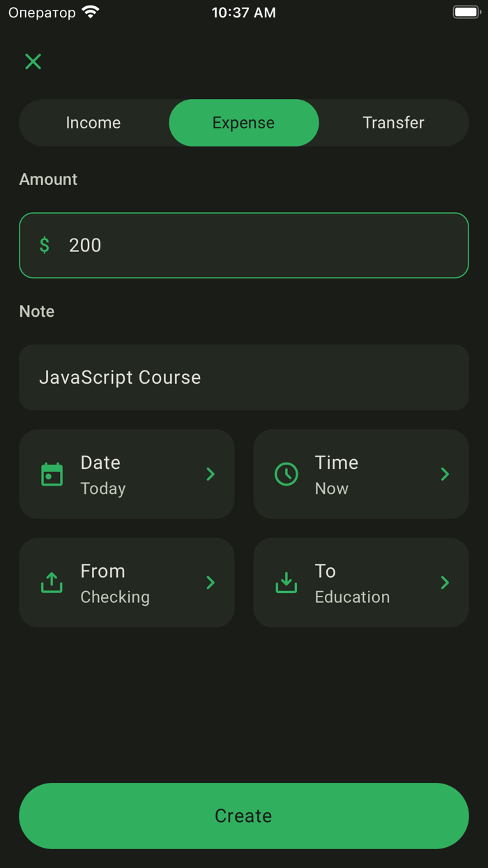 Crona Expense Tracker