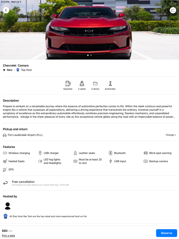 Far - Rent Nearby Vehicles iPad screenshot 2 - Travel app