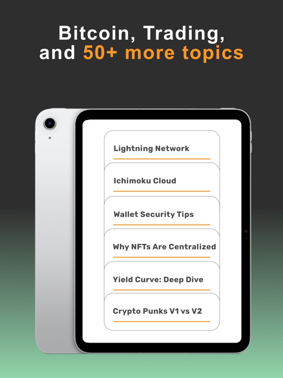 Yzer: Learn Bitcoin & Finance iPad screenshot 7 - Education app