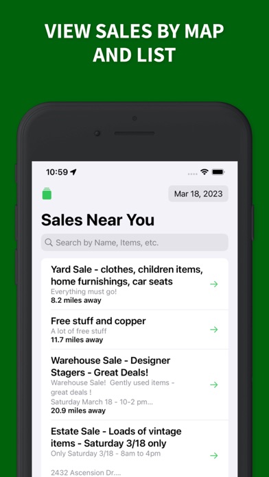 LuckySale: Garage Sale Finder Screenshot