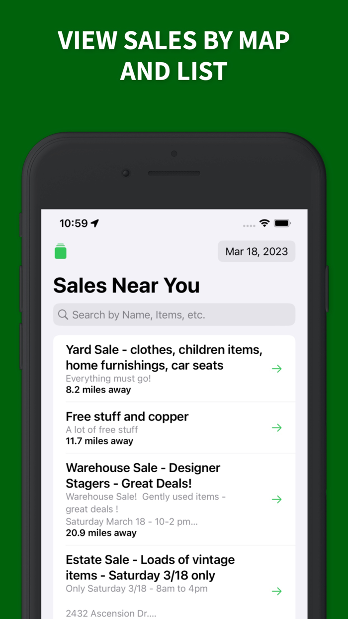 LuckySale Garage Sale Finder