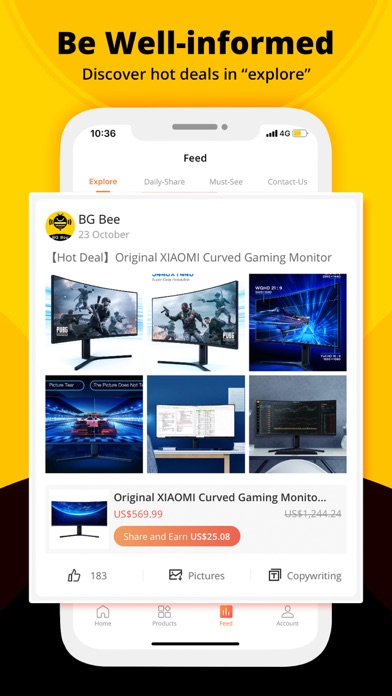 BG Bee Get Cashback - Banggood Screenshot