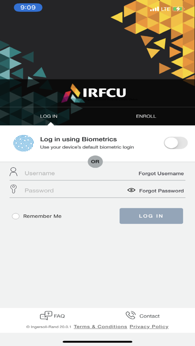 IRFCU Credit Card Screenshot