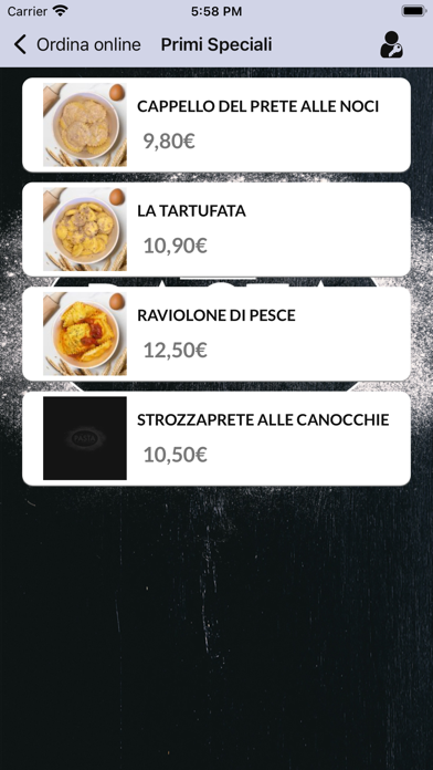 Pasta e Delivery Screenshot