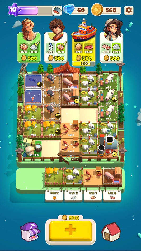 #4. Merge Farming Games (iOS) 由: Tiny Kraken Games