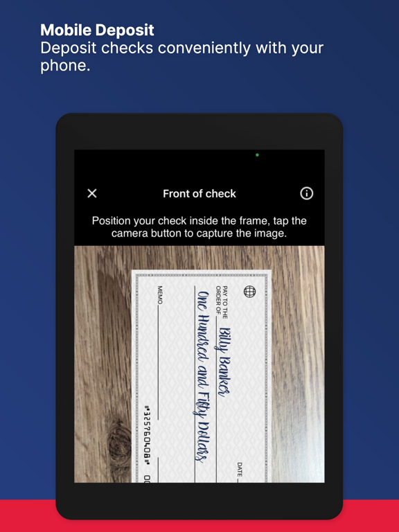 Ameris Mobile iPad screenshot 5 - Finance app