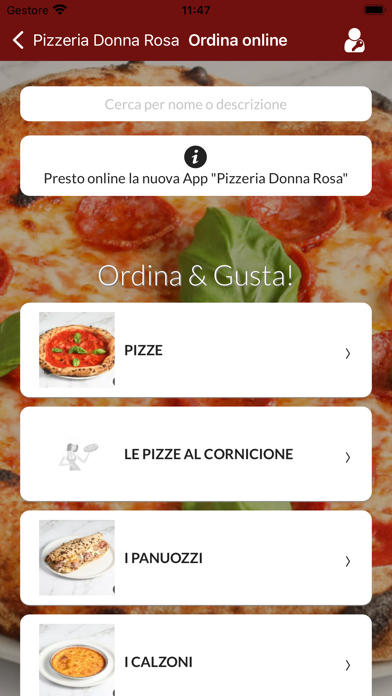 Pizzeria Donna Rosa Screenshot