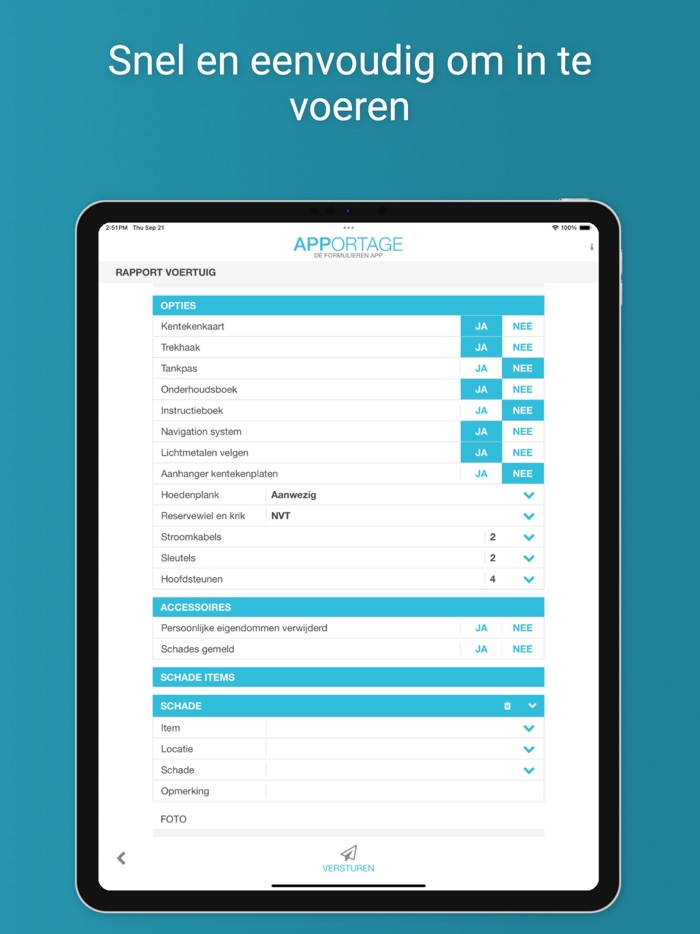 Apportage formulieren
