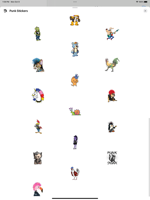 Screenshot #6 pour Punk Stickers