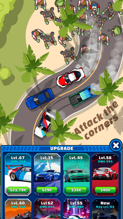 Drift Zombie - idle car racing Screenshot