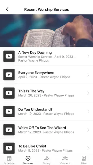Unity Baptist Church Dallas screenshot 2