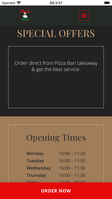 Pizza Bari Gainsborough Screenshot