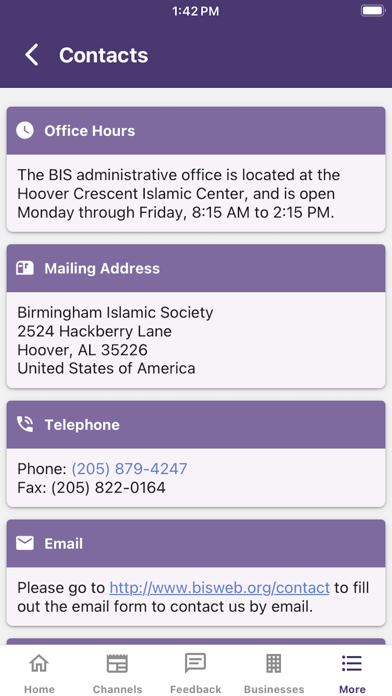 BISApp Screenshot