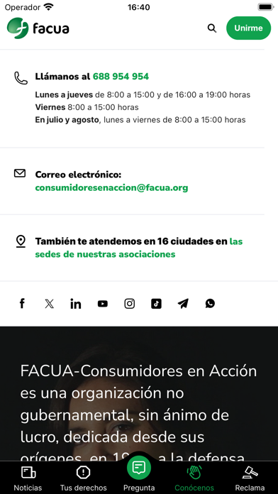 FACUA Screenshot