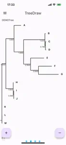 Phylogenetic Tree Draw screenshot #1 for iPhone