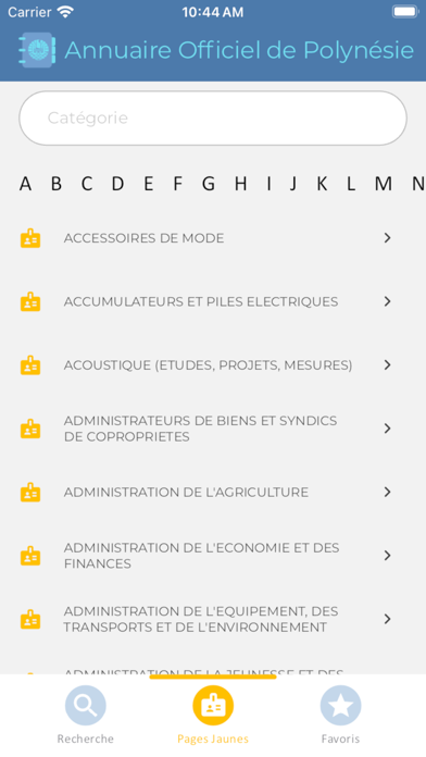 Annuaire Officiel de Polynésie Screenshot