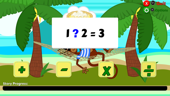 Pirate Monkey Math Flash