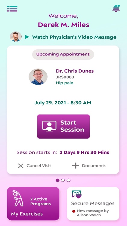 JRS patient screenshot-3